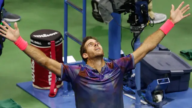 Del Potro Permalukan Federer di AS Terbuka
