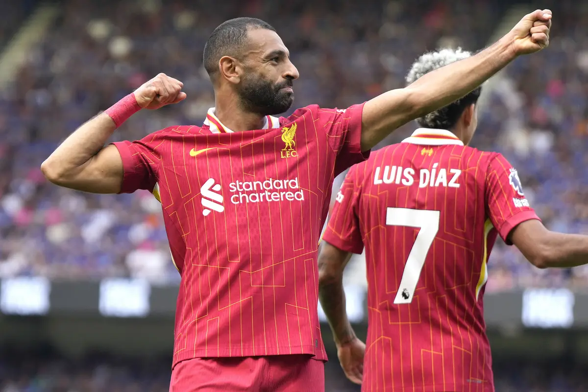 Foto: Cetak Gol pada Laga Perdana Liverpool di Premier League Musim 2024/2025, Mohamed Salah Patahkan Rekor Alan Shearer