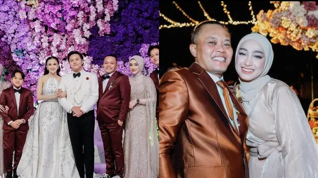 Santyka Kekasih Sule di Rangkaian Pernikahan Mahalini dan Rizky Febian (Sumber: Instagram/santykafauziah)