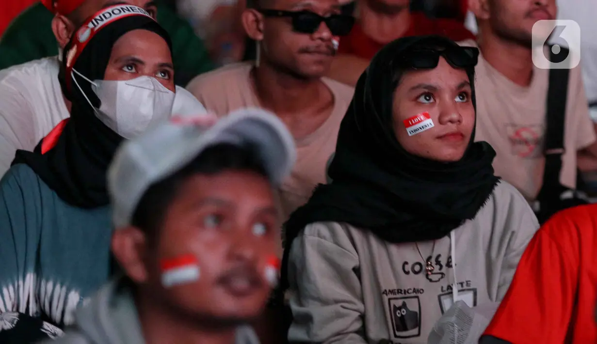Sayangnya, delapan menit kemudian Irak mampu menyamakan kedudukan setelah sundulan Zaid Tahseen mampu menembus gawang timnas Indonesia yang dikuasai Ernando Ari.  (Liputan6.com/Herman Zakharia)