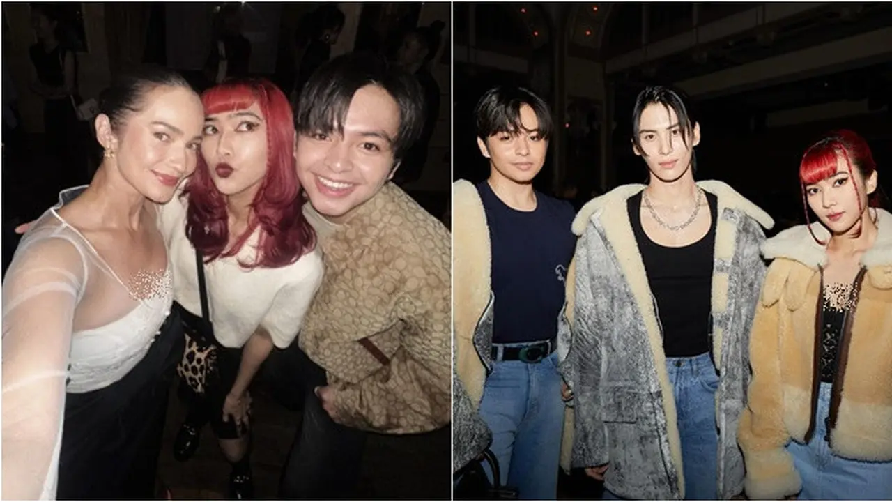 Bertemu Enzy Storia, Ini 6 Potret Isyana Sarasvati dan Angga Yunanda di NYFW