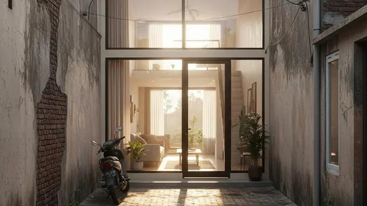 10 Model Rumah 1 Lantai Nyaman di Gang Kecil, Hemat Lahan Tetap Asri