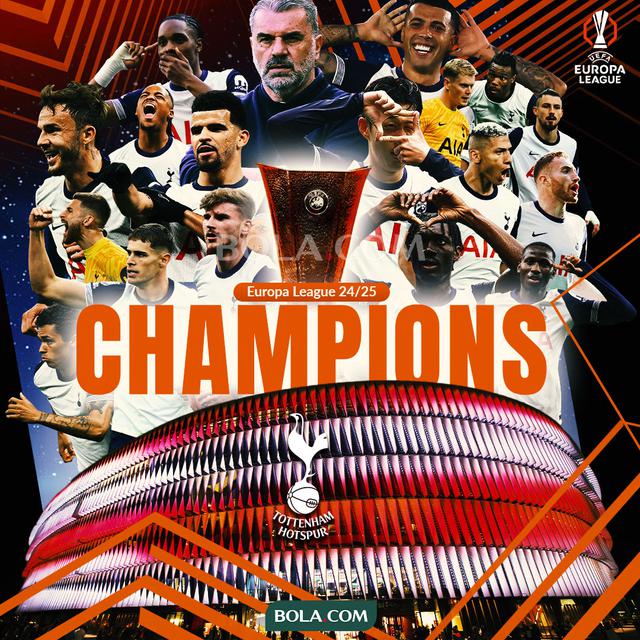 Liga Europa - Ilustrasi Tottenham Hotspur Juara Liga Europa Musim 2024/2025