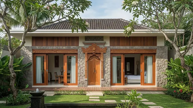 Rumah Mungil Tapi Tampil Seperti Vila