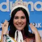 Miss International 2015,  Edymar Martinez Blanco saat berkunjung ke Indonesia. [Foto: Herman Zakharia/Liputan6.com]