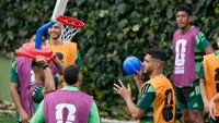 Timnas Meksiko dan Afrika Selatan melakukan persiapan terakhir mereka jelang laga pembuka di Piala Dunia 2026. (AFP/Yuri Cortez)