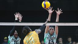 Hasil tersebut membuat mereka mengantongi delapan kemenangan dari sebelas laga dan sudah memastikan tampil di babak final four. (Dok. PBVSI)