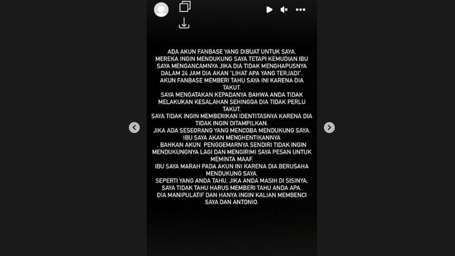 Lolly Anak Nikita Mirzani Sebut Sang Ibunda Ancam Fanbase yang Dibuat untuk Mendukungnya Agar Tutup Akun