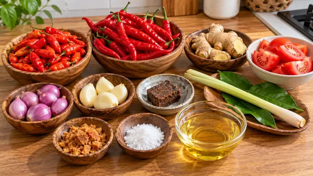 Bahan-Bahan Sambal Jahe