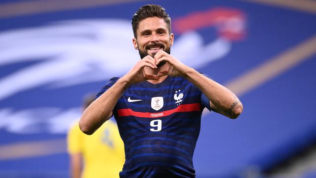 Penyerang Timnas Prancis, Olivier Giroud.