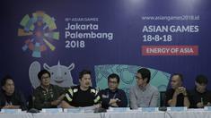 Ketua Deputi II INASGOC, Francis Wanandi, saat jumpa pers di Kantor Inasgoc, Senayan, Jakarta, Minggu (27/5/2018). Pembukaan Asian Games 2018 nanti akan menjadi Ajang kolaborasi Putra-Putri terbaik Bangsa Indonesia. (Bola.com/M Iqbal Ichsan)