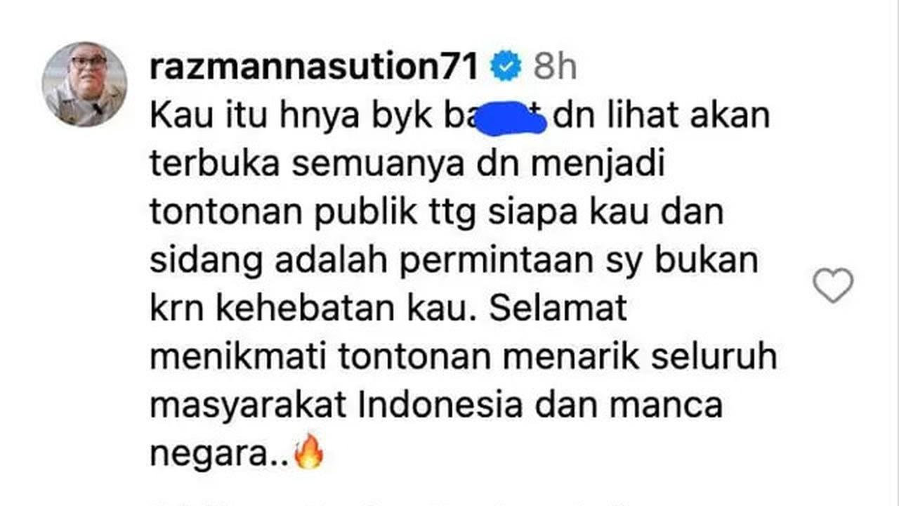 Razman Dongkol Berat, Hotman Paris Sindir Orang yang Dulu Ngaku Hebat Sekarang Mau Diadili