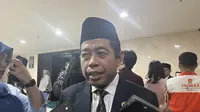 Ketua DWP PKS DKI Jakarta Khoirudin merespons mengenai namanya yang digadang-gadang bakal maju sebagai calon gubernur di Pilkada Jakarta 2024. (Liputan6.com/ Winda Nelfira)