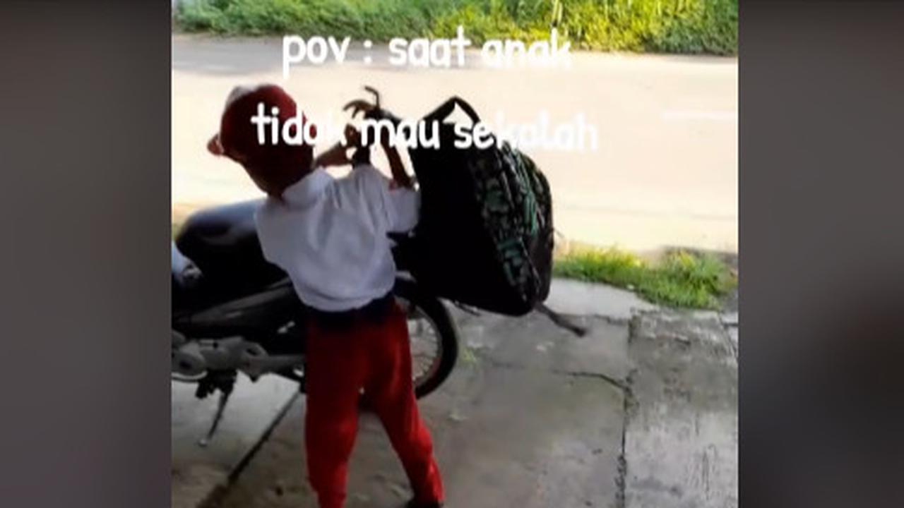 Anak SD Ngamuk Tak Mau Sekolah, Disuruh Nyapu Sama Sang Ibu Langsung Ngacir Berangkat
