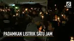 Mengurangi dampak perilaku manusia terhadap kerusakan bumi, warga Palangkaraya, memadamkan listrik dan menyalakan lilin selama 1 jam.