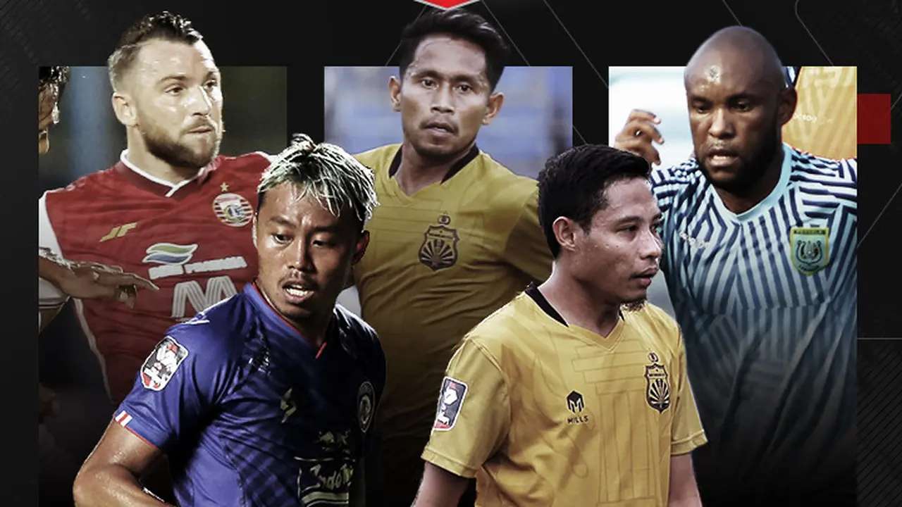 Marko Simic, Andik Vermansah, Zah Rahan, Evan Dimas dan Kushedya Hari Yudo