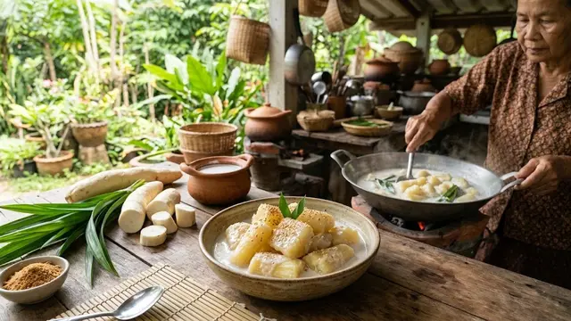 Resep Singkong Ala Thailand (AI Generated)