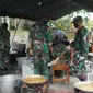 Dapur umum TNI di Banjar Serokadan, Bangli, Bali