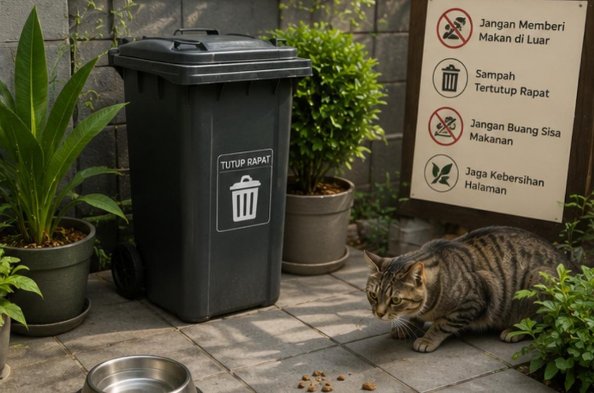 Cara Mengusir Kucing di Kebun