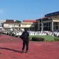 Pelaksanaan salat Lebaran Idul Fitri 1 Syawal 1444 H, Sabtu (22/4/2023), di lapangan Markas Polda Sulut, Jl Bethesda Manado