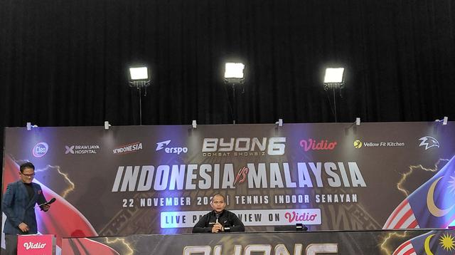 Byon Combat Showbiz 6 mempertemukan kembali para fighter asal Indonesia dan Malaysia