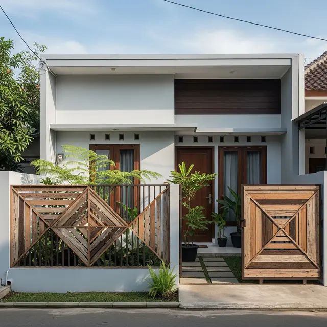 9 Desain Pagar Rumah dari Kayu Bekas tapi Terlihat Estetika, Unik dan Ramah Lingkungan