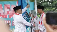Panglima Santri Indonesia Abdul Muhaimin Iskandar (Gus Muhaimin) mengukuhkan sekitar 4.000 santri Pondok Pesantren Riyadlul Jannah di Kabupaten Tangerang, Banten sebagai anggota Laskar Santri Indonesia. (Ist)