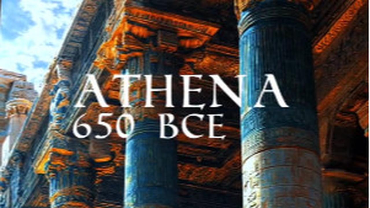 Penampakan Kota Athena 650 Sebelum Masehi Versi AI