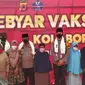 Kapolda Jawa Barat Inspektur Jenderal Suntana, mengajak masyarakat di rumah saja selama nataru untuk menghindari peningkatan covid-19. (Liputan6.com/Jayadi Supriadin)