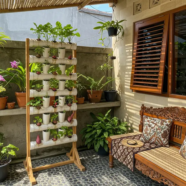 9 Ide Kebun Sayur Mini di Sudut Rumah dengan Pot Vertikal, Solusi Lahan Terbatas