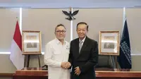 Menteri Perdagangan Zulkifli Hasan menerima kunjungan Ketua Parlemen Thailand Wan Muhammad Noor Matha di Jakarta pada Kamis (10/8).