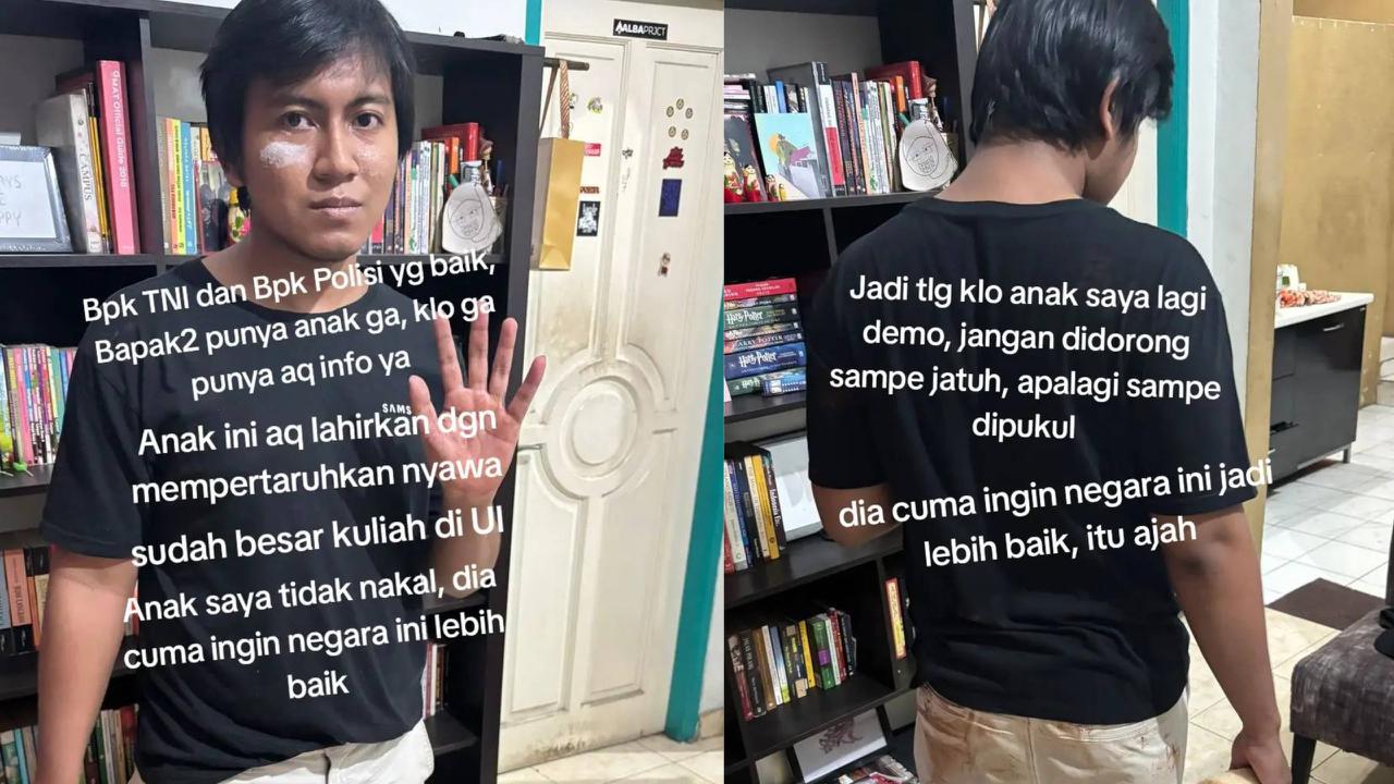 Ibu ini Bikin Surat Terbuka buat TNI dan Polri Usai Anaknya Ikut Demo 'Anak Saya Tidak Nakal'