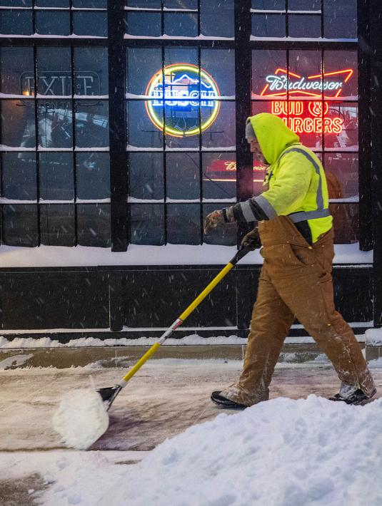 Layanan Cuaca Nasional melaporkan suhu tertinggi tidak akan naik di atas 0F (-18C) derajat di seluruh Montana dan North Dakota. (Jim WATSON/AFP)