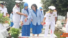 Citizen6, Surabaya: Upacara yang berlangsung sederhana tersebut, dikuti oleh enam pleton yang terdiri dari pleton Bintara/tamtama, PNS, perwira pertama, perwira menengah, kadet AAL dan ibu-ibu PG Jalasenastri Kobangdikali. (Pengirim: Penkobangdikal)