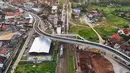 Jalan layang sepanjang 254 meter serta jembatan penyeberangan orang (JPO) ini dibangun dengan anggaran Rp50 miliar. (merdeka.com/Arie Basuki)