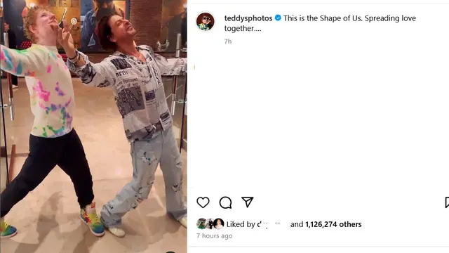 Ed Sheeran di India. (Instagram/ teddysphotos)