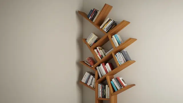 Rak Buku Pohon, Unik dan Ringkas