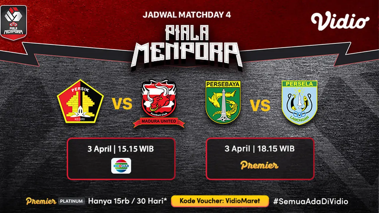 Jadwal Piala Menpora 2021