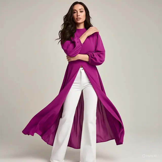 9 Inspirasi Padu Padan Dress dan Celana Panjang
