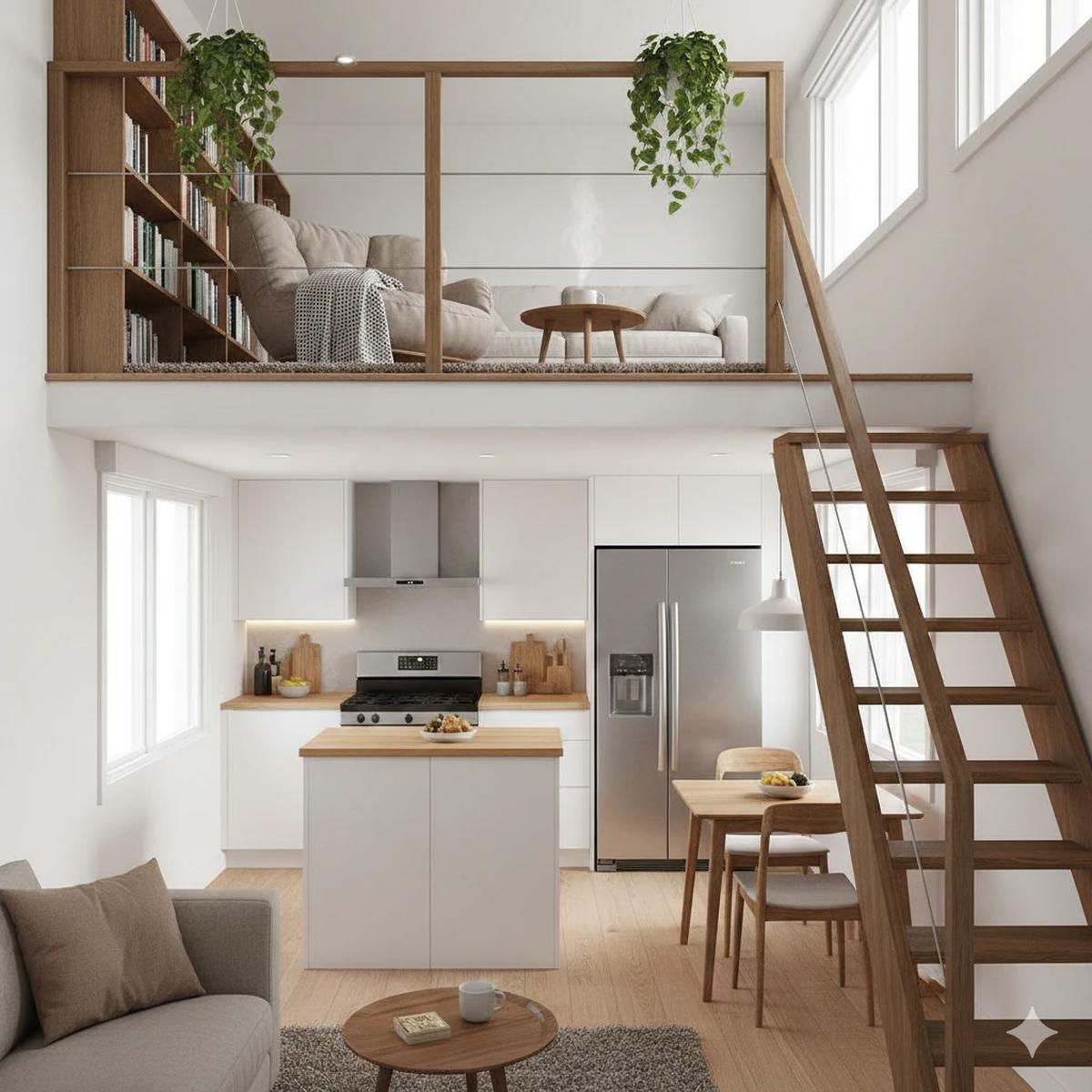 Mezzanine di Atas Dapur atau Ruang Makan