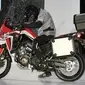 Honda CRF Africa Twin saat di launching di Jakarta, Jumat (3/2). (Liputan6.com/Faizal Fanani)