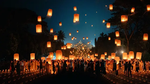 Potret Megahnya Perayaan Waisak 2025 di Candi Borobudur, Cetak Rekor Pengunjung