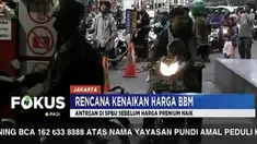 Harga BBM naik, sejumlah SBPU di Ibukota dipenuhi antean kendaraan.