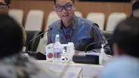 Direktur Utama PLN, Darmawan Prasodjo menyampaikan tanggapan atas Laporan Pertanggungjawaban Direksi PLN Nusantara Power dalam Rapat Umum Pemegang Saham yang dilakukan pada Rabu (14/6).