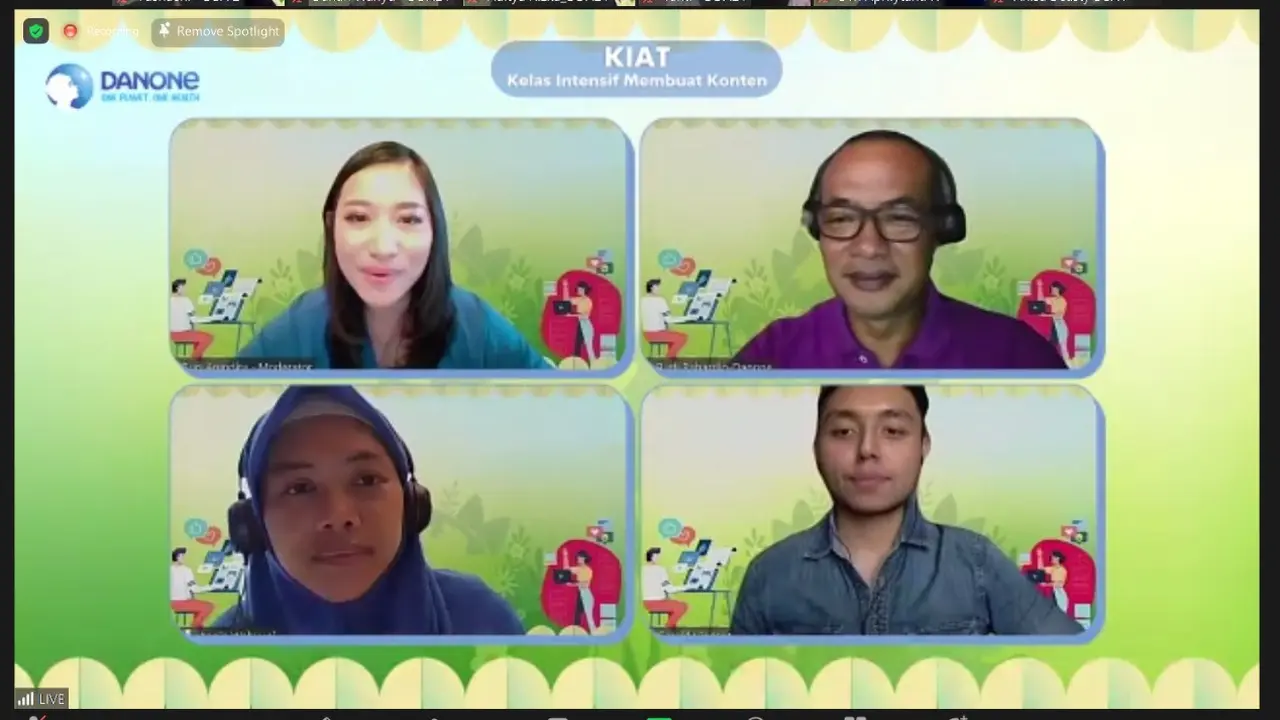 Gelar Program KIAT, Danone Ajak Konten Kreator Tingkatkan Kesadaran Lingkungan