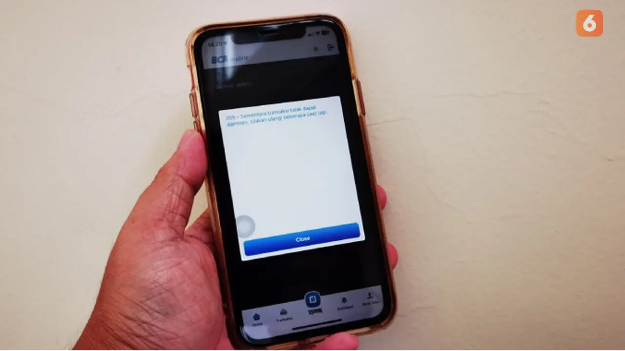 Aplikasi M Banking BCA Error
