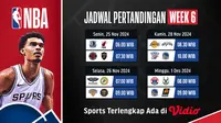 Jadwal dan Link Siaran Langsung NBA Season 2024/25 Matchweek 6 di Vidio