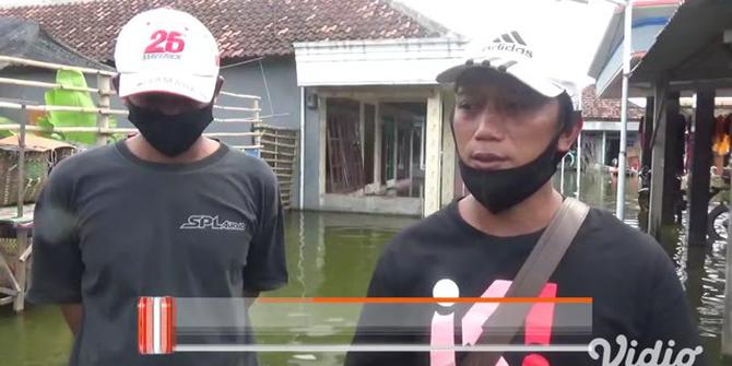 VIDEO: Banjir Akibat Hujan dan Pasang Air Laut Rendam Dua Desa di Tanggulangin Sidoarjo