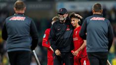 Kaide Gordon merupakan lulusan Akademi Derby County dan memilih bergabung dengan tim junior Liverpool, Februari 2021. Meski masih berusia 17 tahun, Gordon berhasil membuat Jurgen Kloop terkesan dan akhirnya masuk tim Liverpool senior. (AFP/Adrian Dennis)