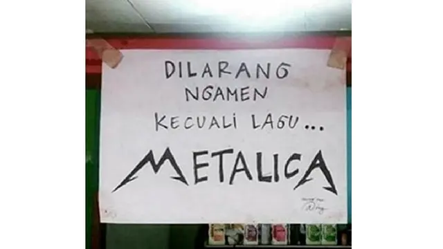 6 Tulisan Dilarang Ngamen Kecuali Lagu Luar Negeri Ini Kocak